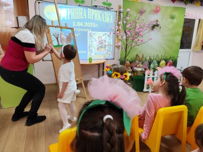 Открита практика по изобразително изкуство втора група "Слънчо" - ДГ Надежда - Плевен
