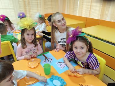 Открита практика по изобразително изкуство втора група "Слънчо" - ДГ Надежда - Плевен